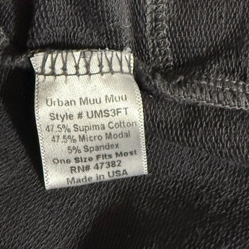 Urban Muu Muu Lounge Sweatshirt Crystal Dress Gray Cozy Relaxed Casual USA‎ Made - Picture 7 of 8